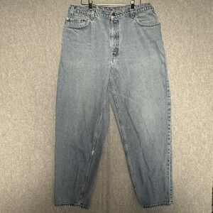 Levi's Jeans Men 36x32 Vintage 90s 560 Loose Fit Blue Distressed Denim Taper Leg